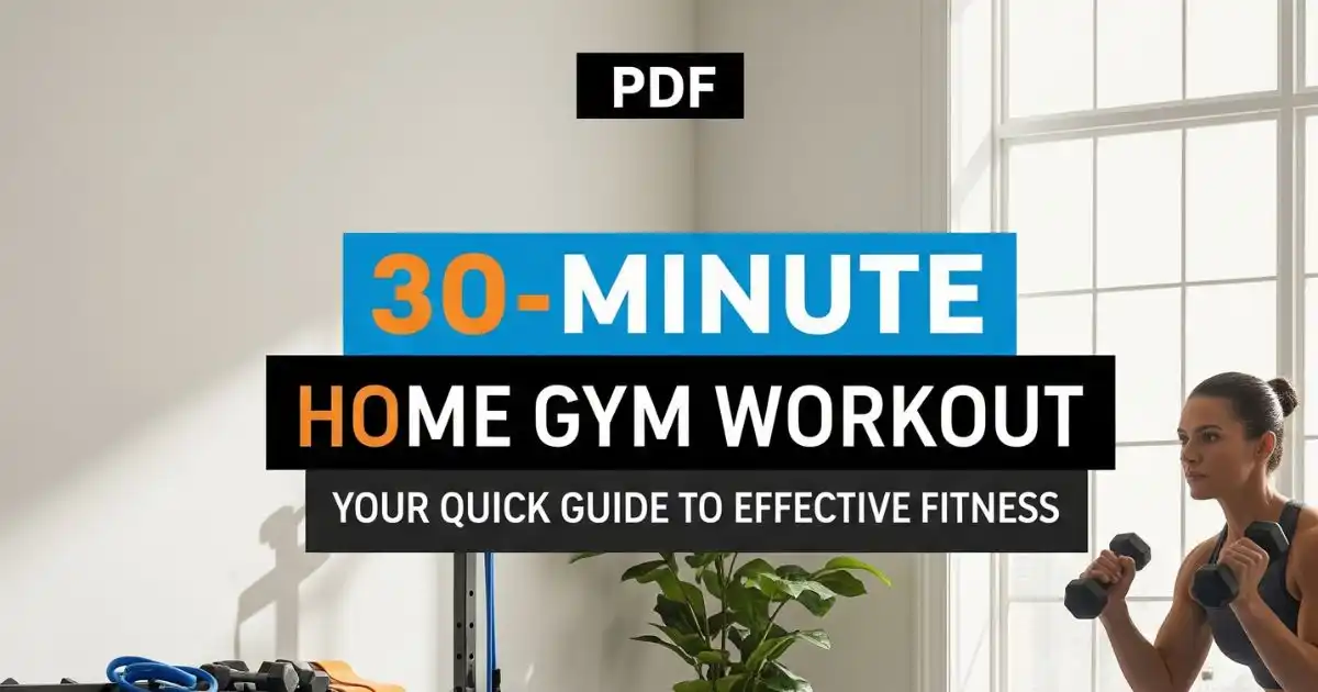 Free 30 Minute Home Gym Workout PDF & Diet Guide for Busy Professionals