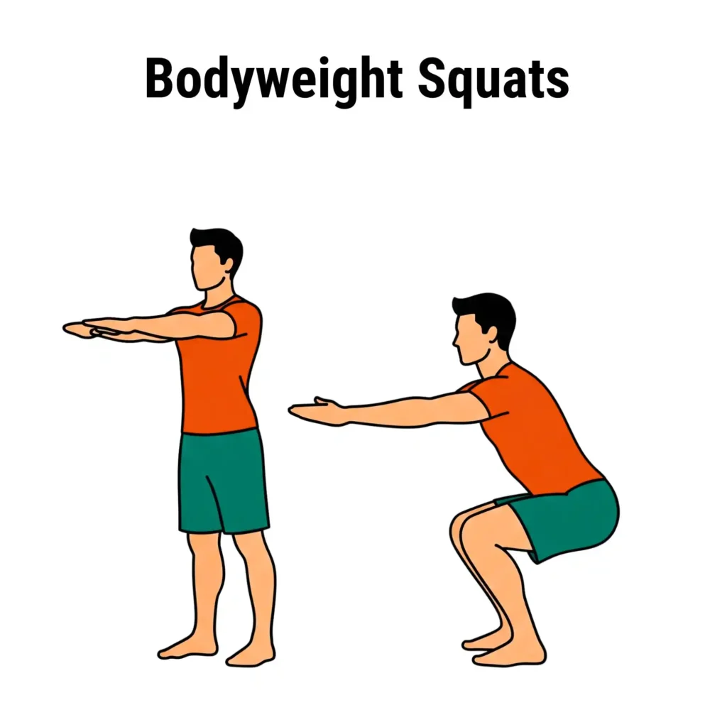 Bodyweight Squats 