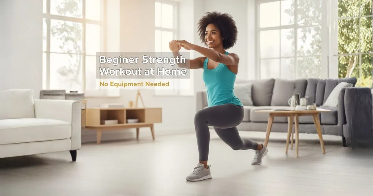 Beginner Strength Workout at Home: No Equipment Needed